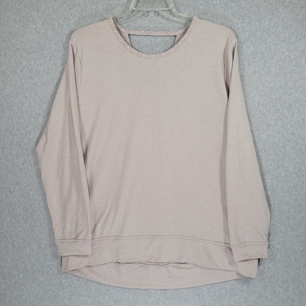 Victoria's Secret Top Womens XL Split Crossover Back Long Sleeve